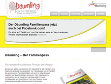 Tablet Screenshot of familienpass-bamberg.de